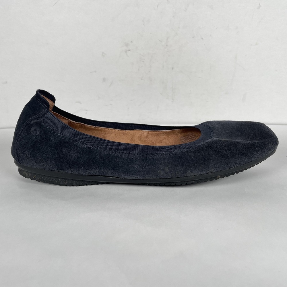 Josef Seibel Shoes Womens Size 37 Navy Blue Suede Ballet Flats Comfort Slip On